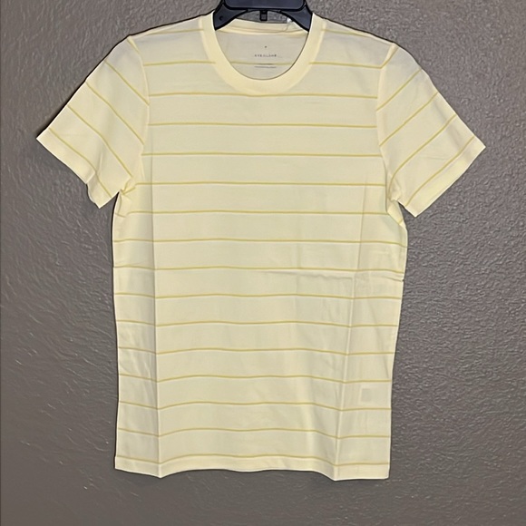Everlane The Organic Cotton TShirt Yellow Stripe Size Medium - NWT - Picture 5 of 7